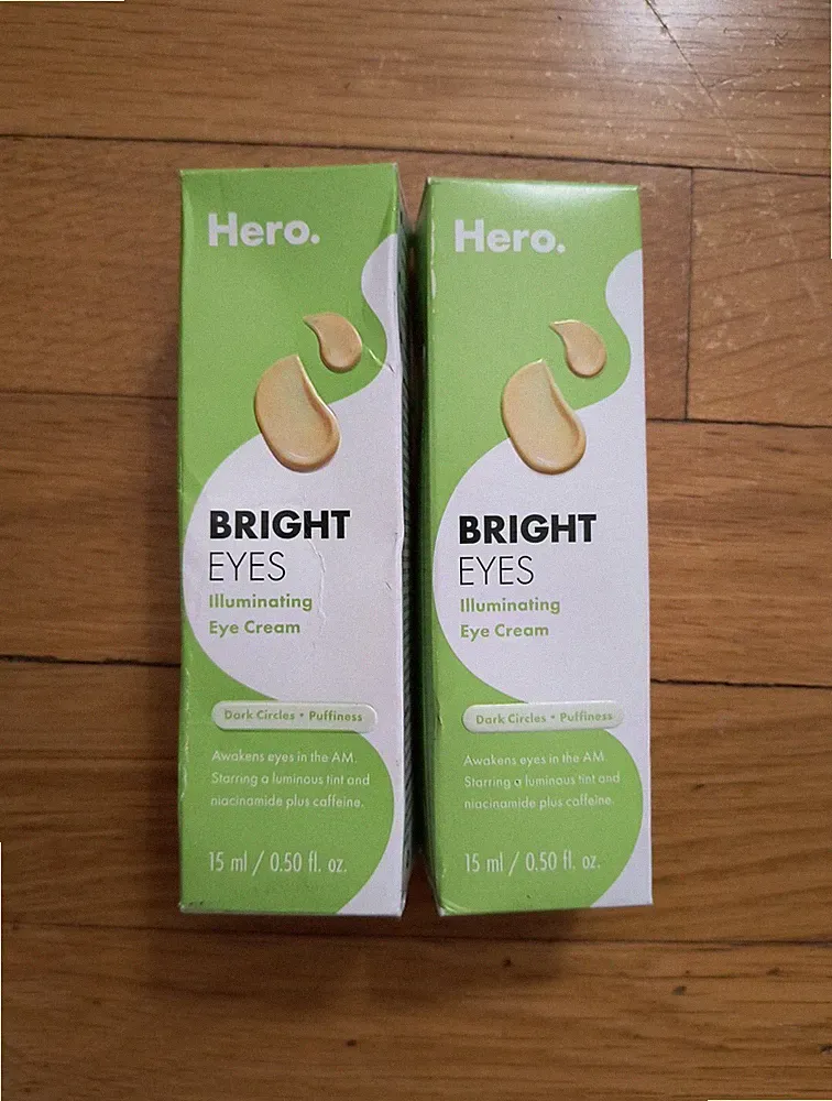 2 HERO Cosmetics Bright Eyes Illuminating Eye Cream Rollerball 0.50 fl oz /15 ml