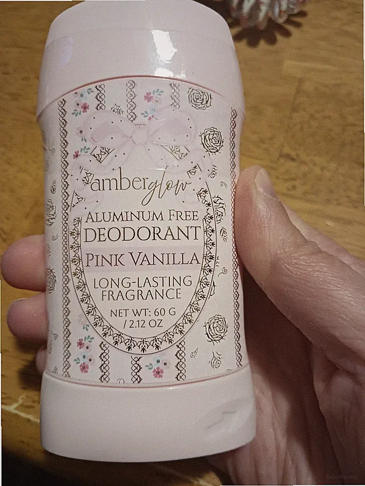 amberglow Aluminum-Free Deodorant Pink Vanilla Long-Lasting Fragrance 2.12 oz