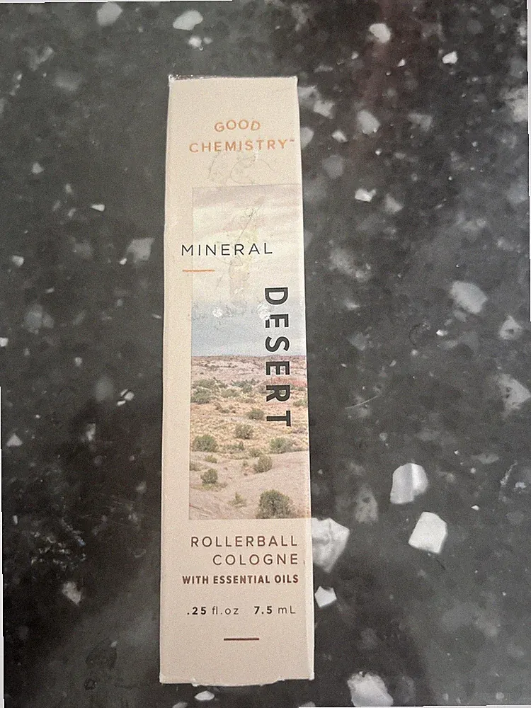 Good Chemistry Desert Mineral Rollerball Cologne Perfume Essential Oils .25 Oz