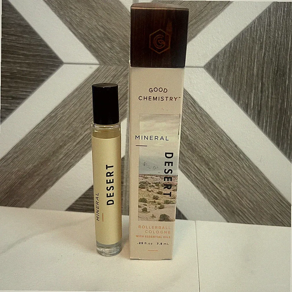 Good Chemistry MINERAL DESERT Rollerball Cologne w/ Essential Oils .25 oz Unisex