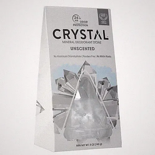 Mineral Deodorant Stone Unscented 5 Oz by Crystal