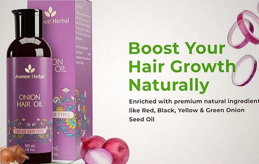Onion Hair Oil | For Long & Strong Hair Mineral Oil & Fragrance Free | 100 ml