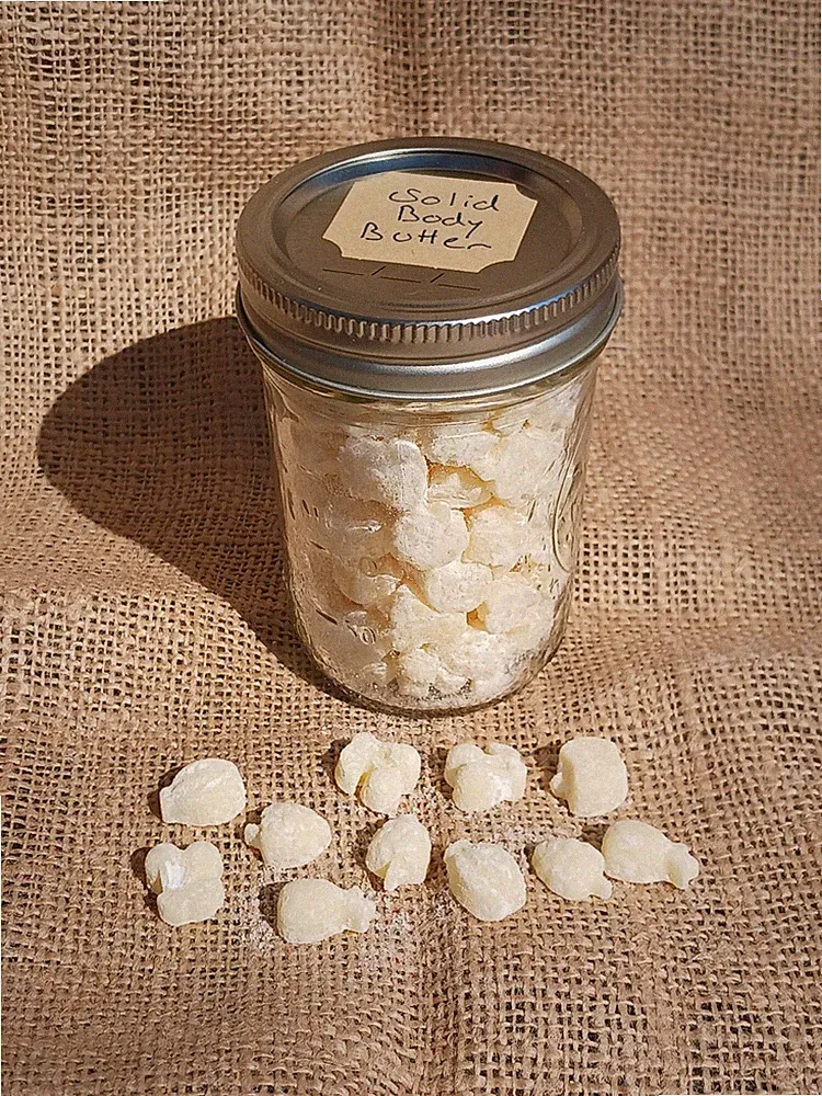 Solid Body Butter for Hands. Solid Buttons. Essential Oil. All Natural. Vegan.