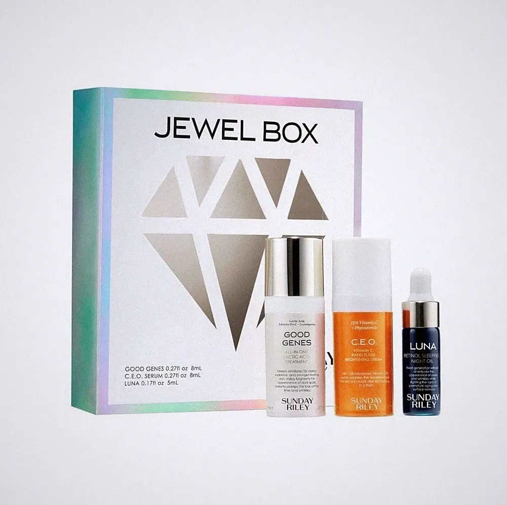 SUNDAY RILEY - Jewel Box Gift Set: Good Genes - C.E.O. Serum - Luna - New In Box