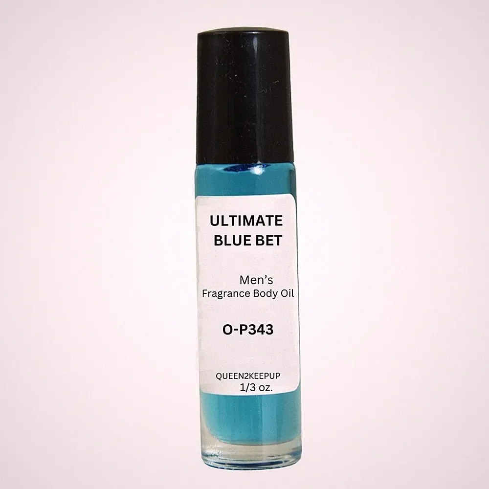 Ultimate Blue Bet (Men) Body Oil 10 ml Fragrance All Natura 1/3 oz Roll-On Scent