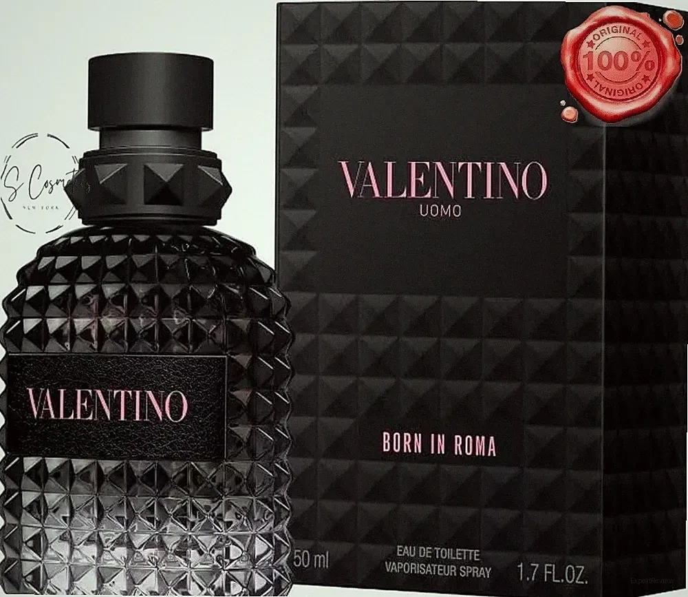 VALENTINO UOMO BORN IN ROMA EAU DE TOILETTE SPRAY FOR MEN 1.7 Oz NEW!!!