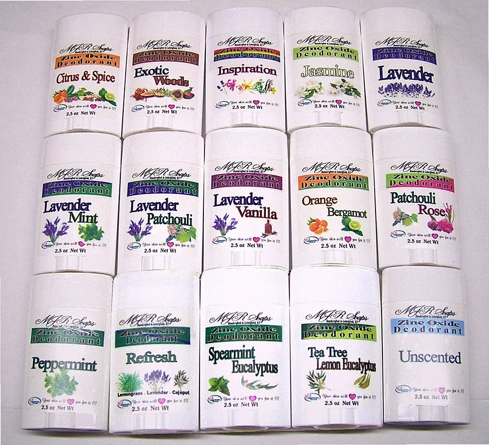 Zinc Oxide Deodorant-Use only twice a week!*aluminum & paraben free by MJR Soaps